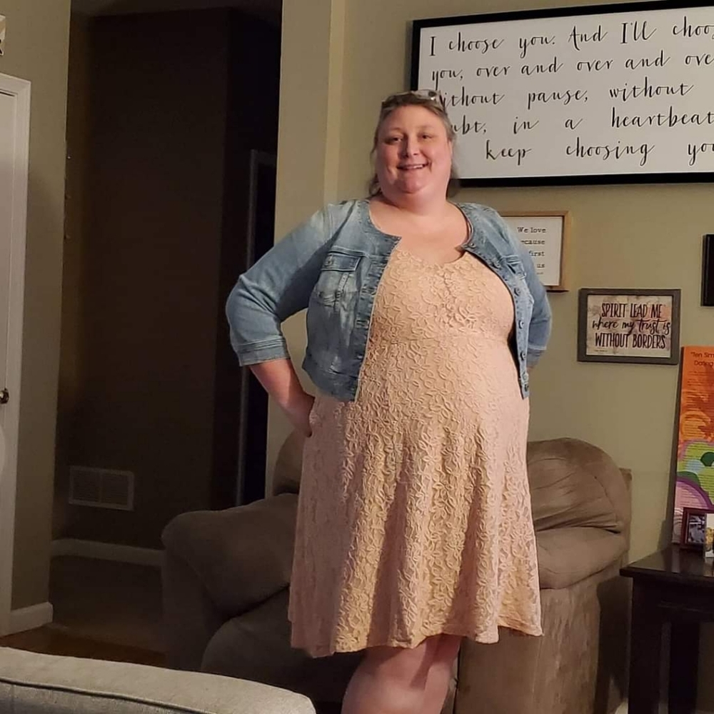 TORRID pale pink lace midi dress